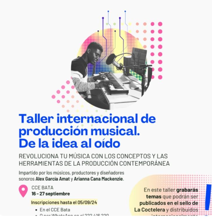 Taller internacional de producción musical: de la idea al oído